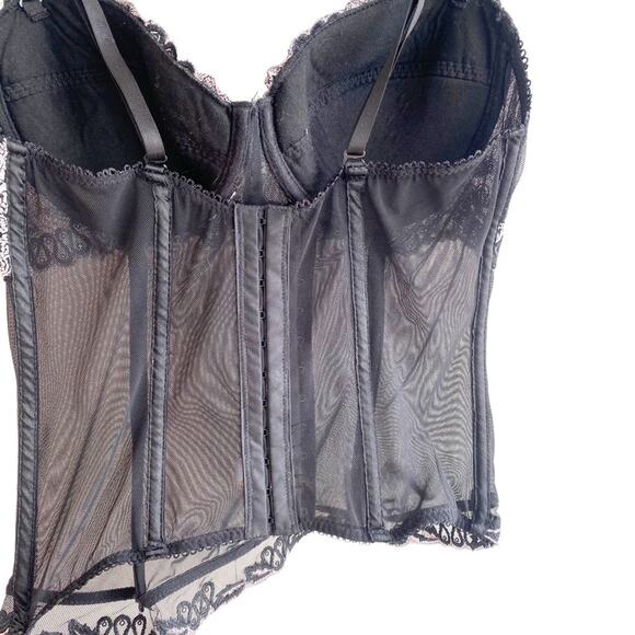 Donna L’Oren Sheer Mesh Lace Corset - Picture 4 of 7
